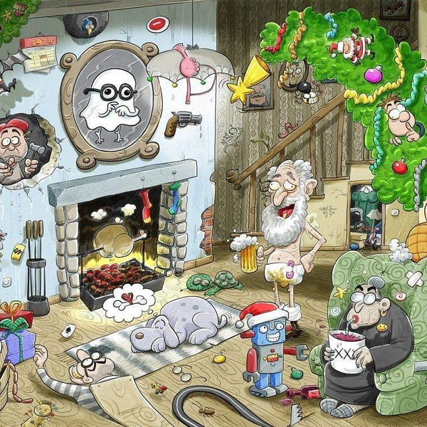 Christmas at Chaos House - Chaos no. 2 Jigsaw Puzzle (500 Pieces)