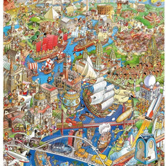 Heye Triangular History River Jigsaw Puzzle (1500 Pieces)