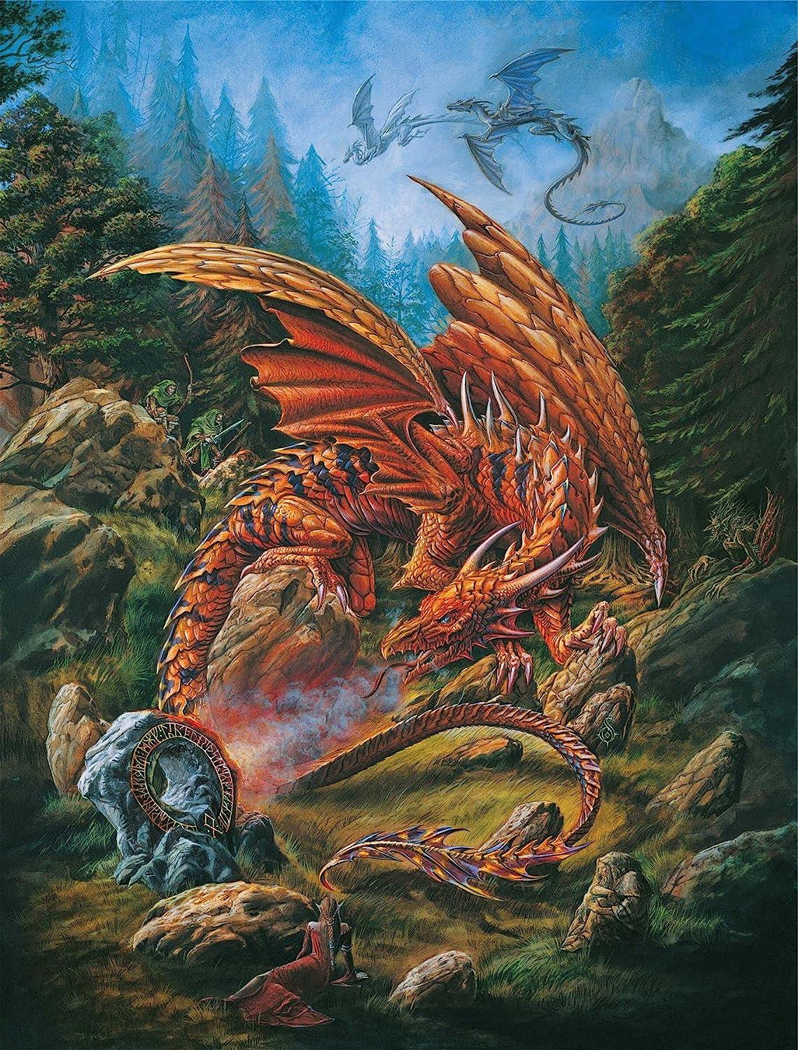 Dragons of the Runering Jigsaw Puzzle (1000 Pieces)