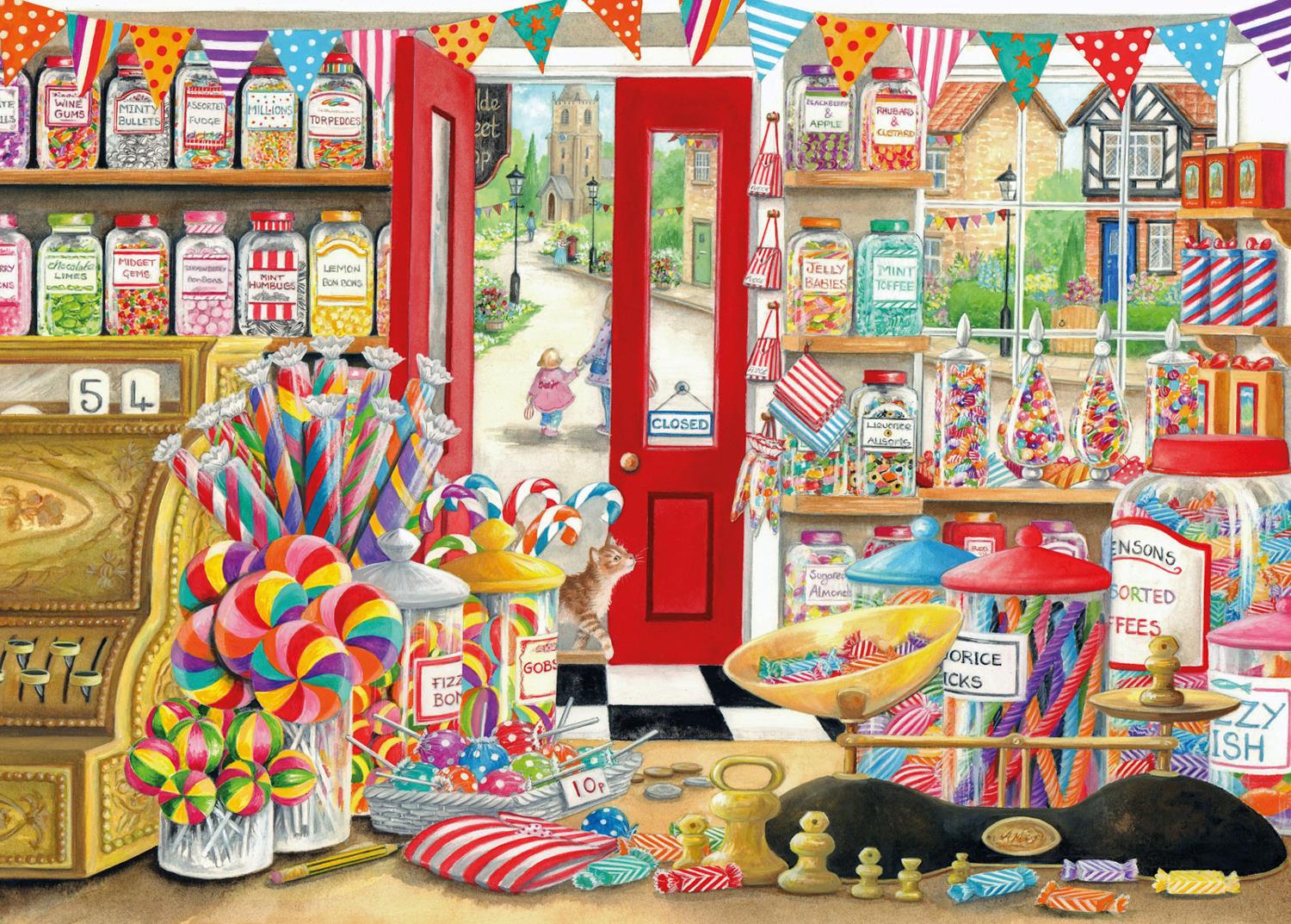 Otter House Ye Olde Sweet Shop Jigsaw Puzzle (1000 Pieces)