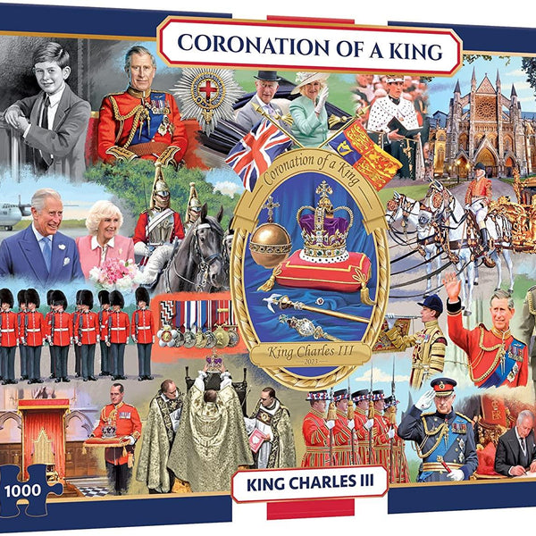 Gibsons Coronation of a King - King Charles III Jigsaw Puzzle (1000 Pieces)