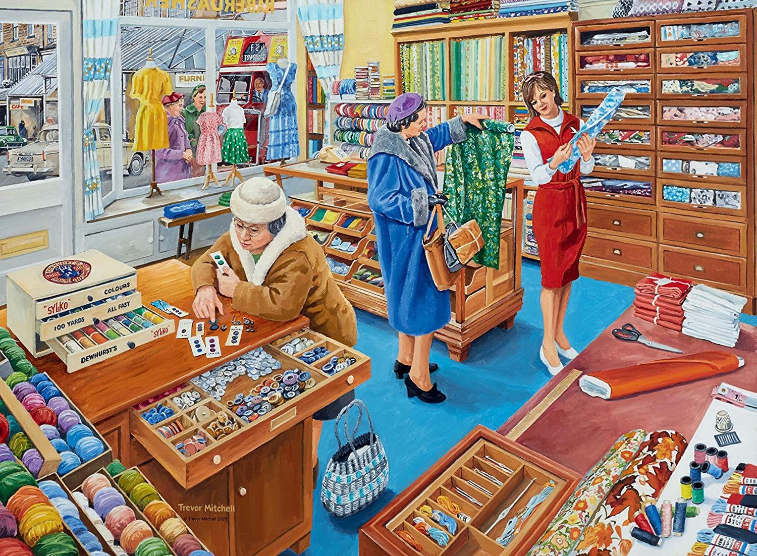 Ravensburger Happy Days at Work, The Haberdasher Jigsaw Puzzle (500 Pieces)