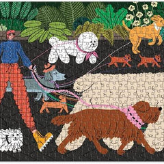 Galison Dog Walk Panorama Jigsaw Puzzle (1000 Pieces)