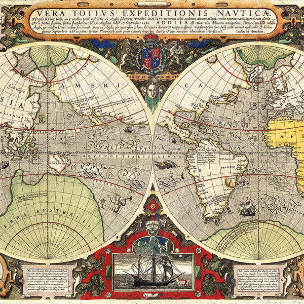 Clementoni Antique Nautical Map High Quality Jigsaw Puzzle (6000 Pieces)