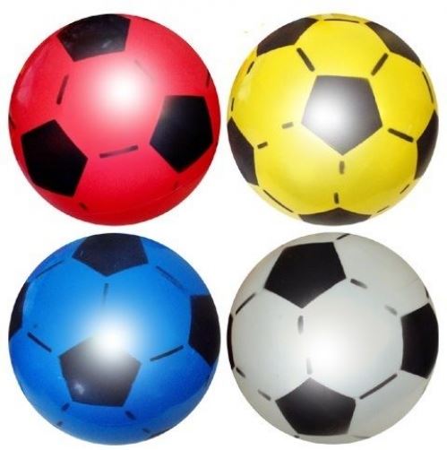 10 Uninflated Plastic Footballs 22.5cm