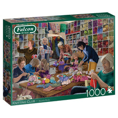 Falcon Deluxe Knitting Club Jigsaw Puzzle (1000 Pieces)