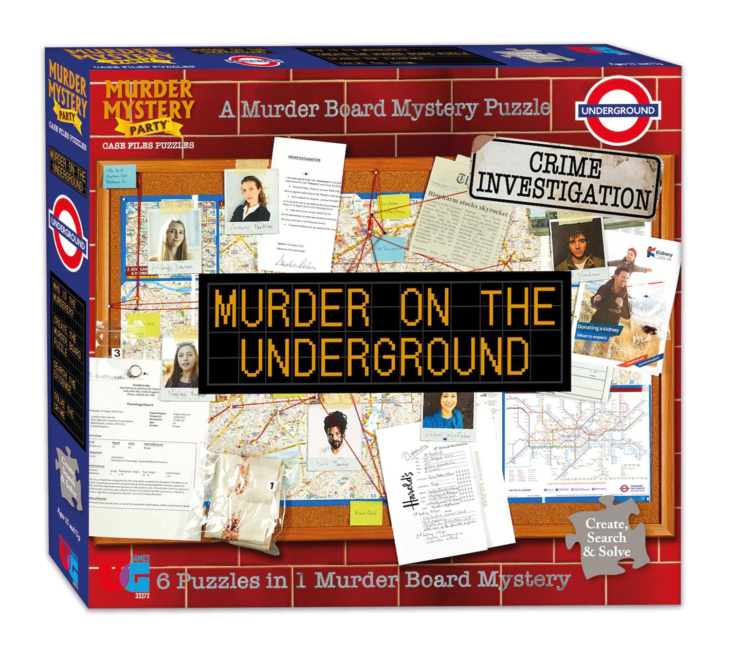 Murder on the Underground, Murder Mystery Case File Jigsaw Puzzle (750 Pieces)