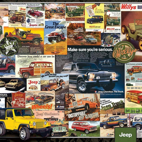 Eurographics Jeep Advertising Collection Jigsaw Puzzle (1000 Pieces)