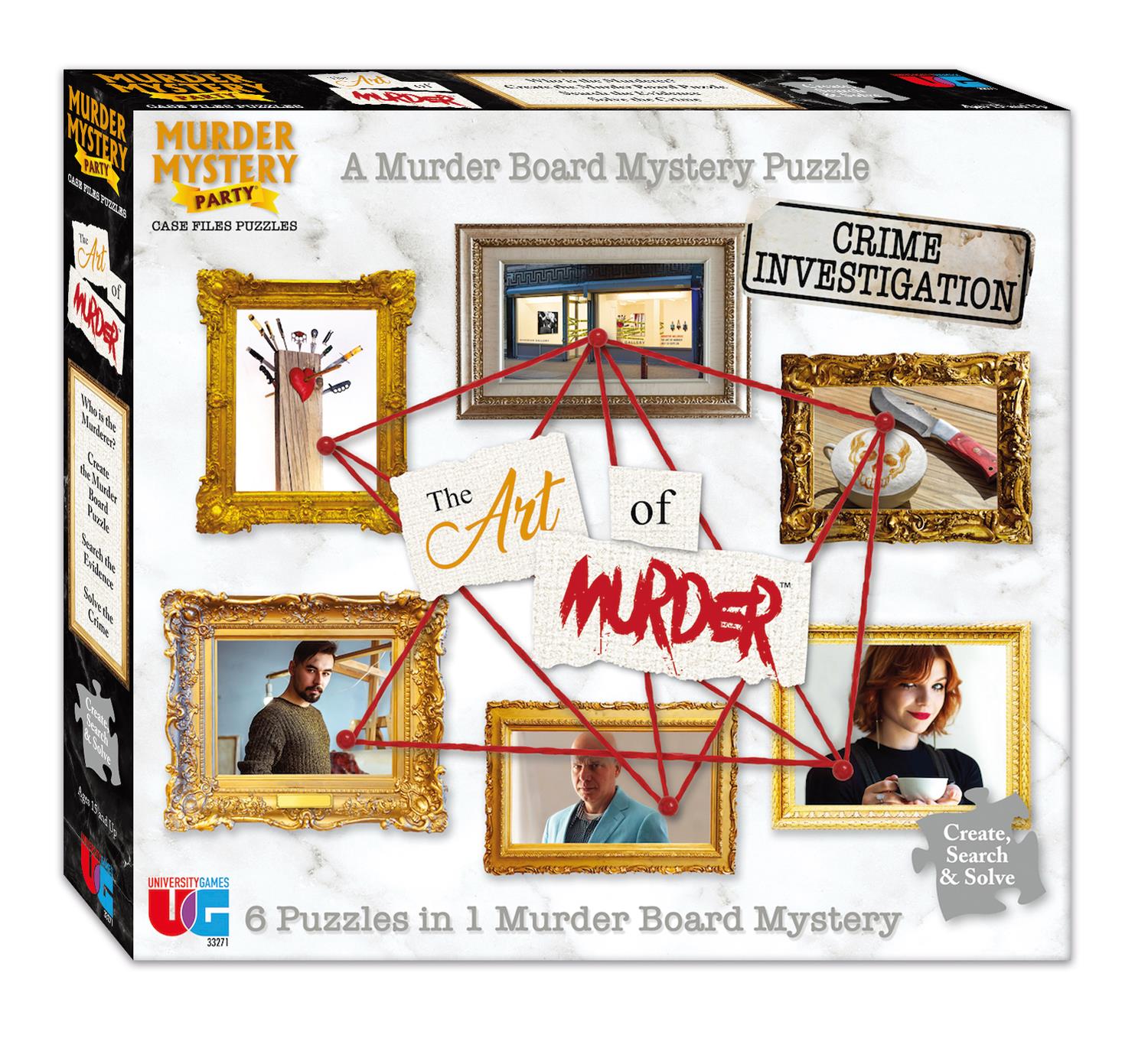 The Art of Murder, Murder Mystery Case File Jigsaw Puzzle (750
