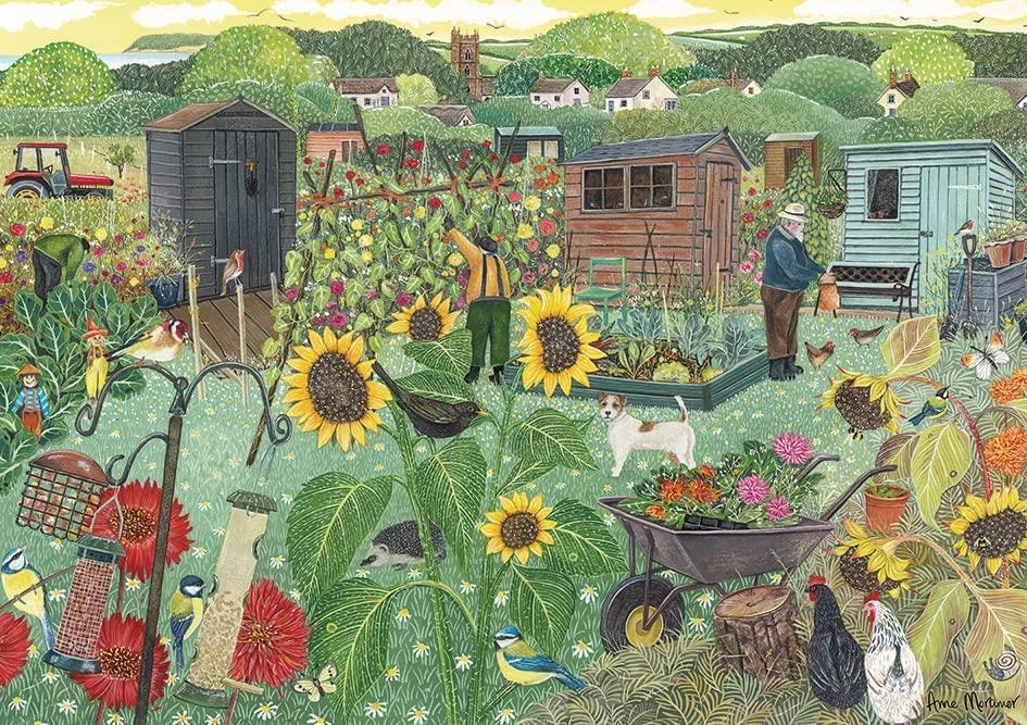 Otter House Up The Allotment Jigsaw Puzzle (1000 Pieces)