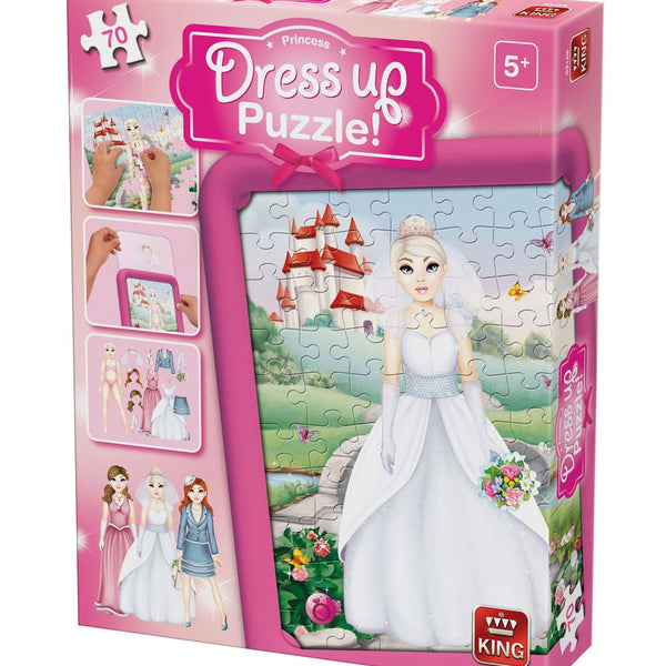 King Dress Up Princess Jigsaw Puzzle (70 Pieces)