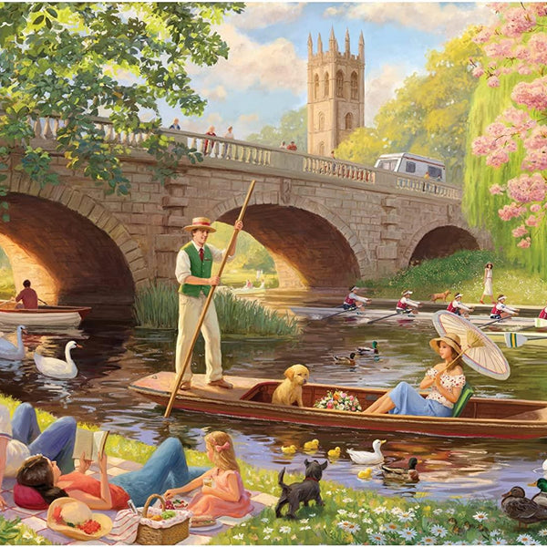 Falcon Deluxe Boating on the River Jigsaw Puzzle (1000 Pieces)