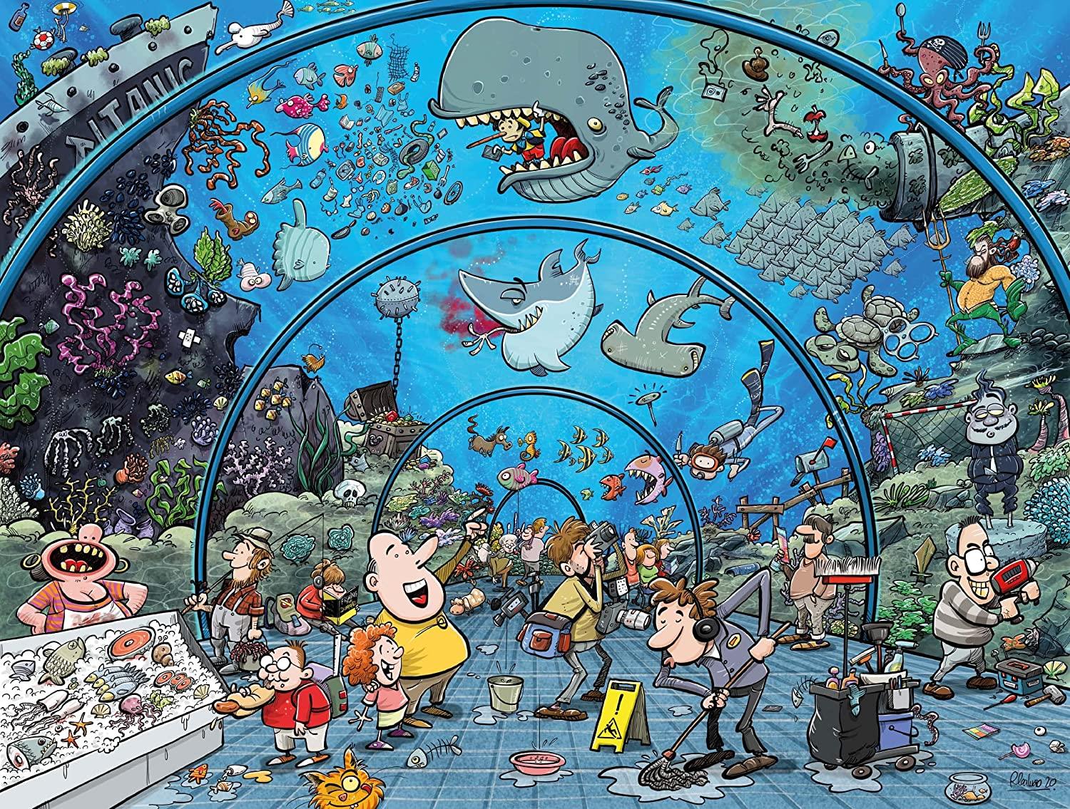 Chaos at the Aquarium - Chaos no. 12 Jigsaw Puzzle (500 Pieces)
