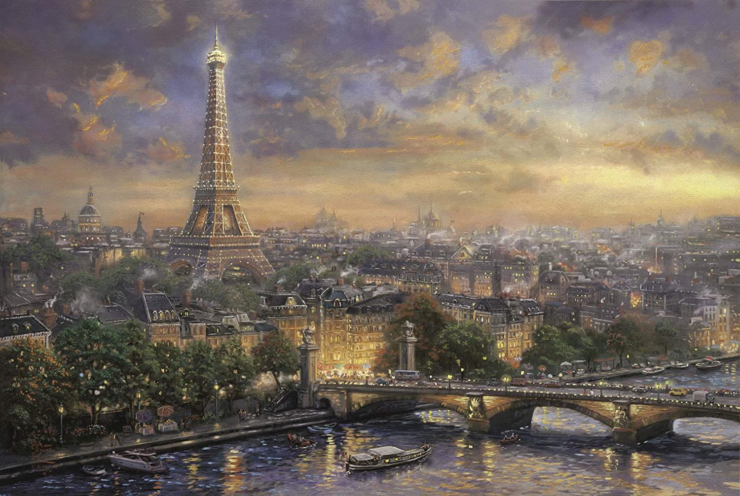 Schmidt Thomas Kinkade: Paris, City of Love Jigsaw Puzzle (1000 Pieces)