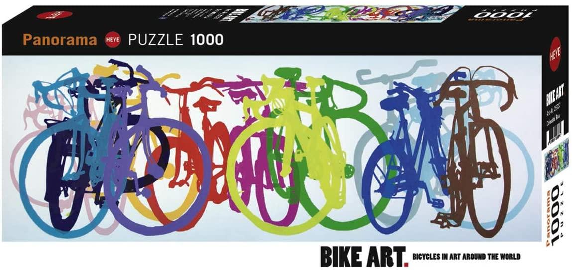 Heye Colourful Row, Bike Art Panorama Jigsaw Puzzle (1000 Pieces)