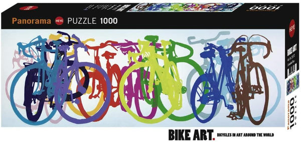 Heye Colourful Row, Bike Art Panorama Jigsaw Puzzle (1000 Pieces)
