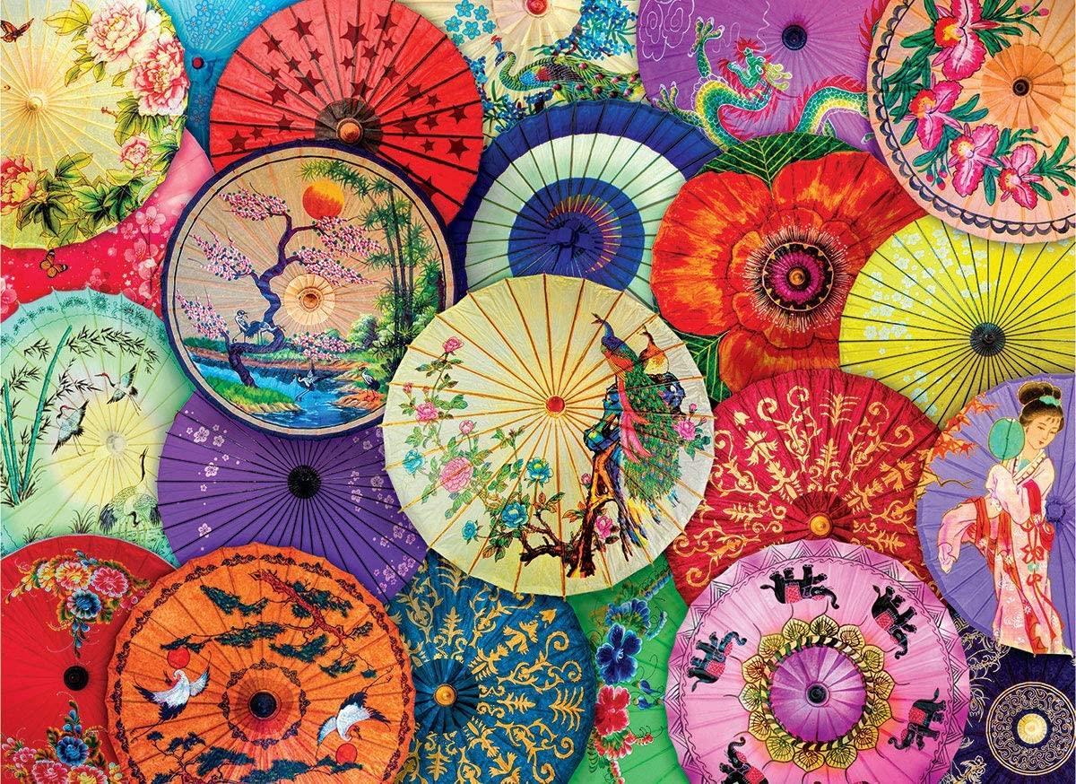 Eurographics Asian Oil-Paper Umbrellas Jigsaw Puzzle (1000 Pieces)