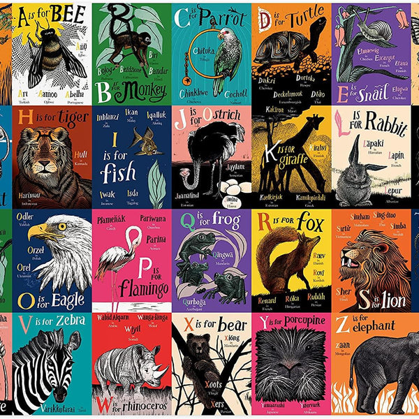 Galison A is for Bee: An Alphabet in Translation Jigsaw Puzzle (1000 Pieces)