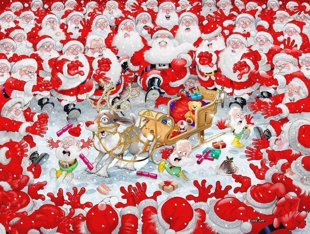 Christmas Scramble, Mike Jupp Jigsaw Puzzle (1000 Pieces)