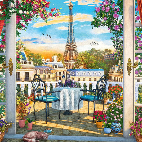 Schmidt A Terrace in Paris Jigsaw Puzzle (1000 Pieces)