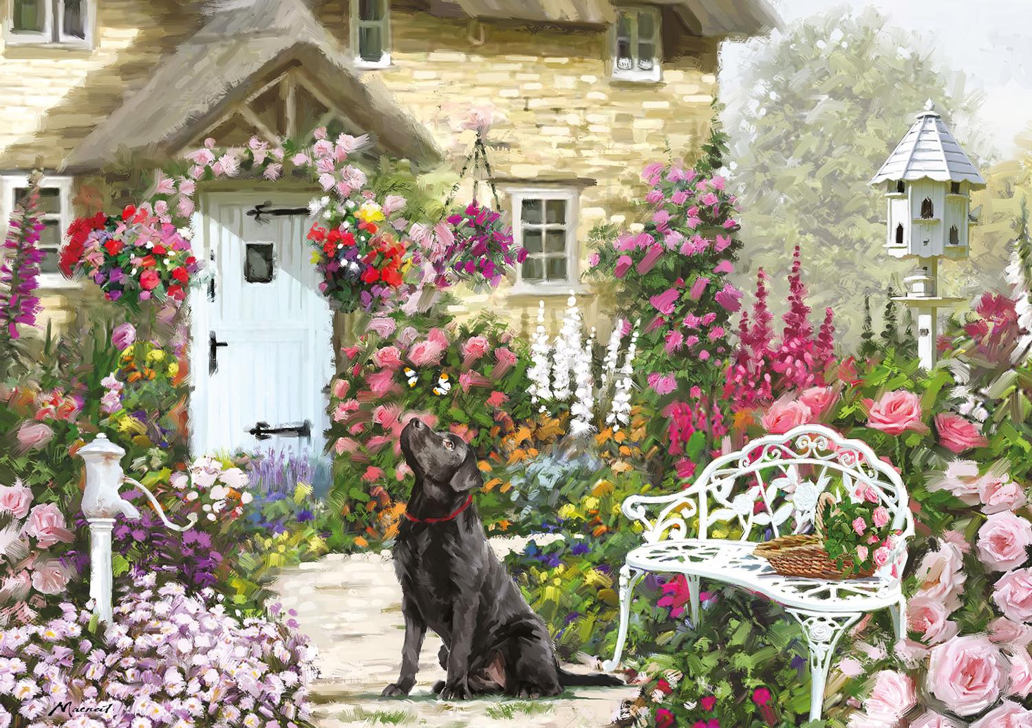 Otter House Cottage Garden Jigsaw Puzzle (500 XL Pieces)