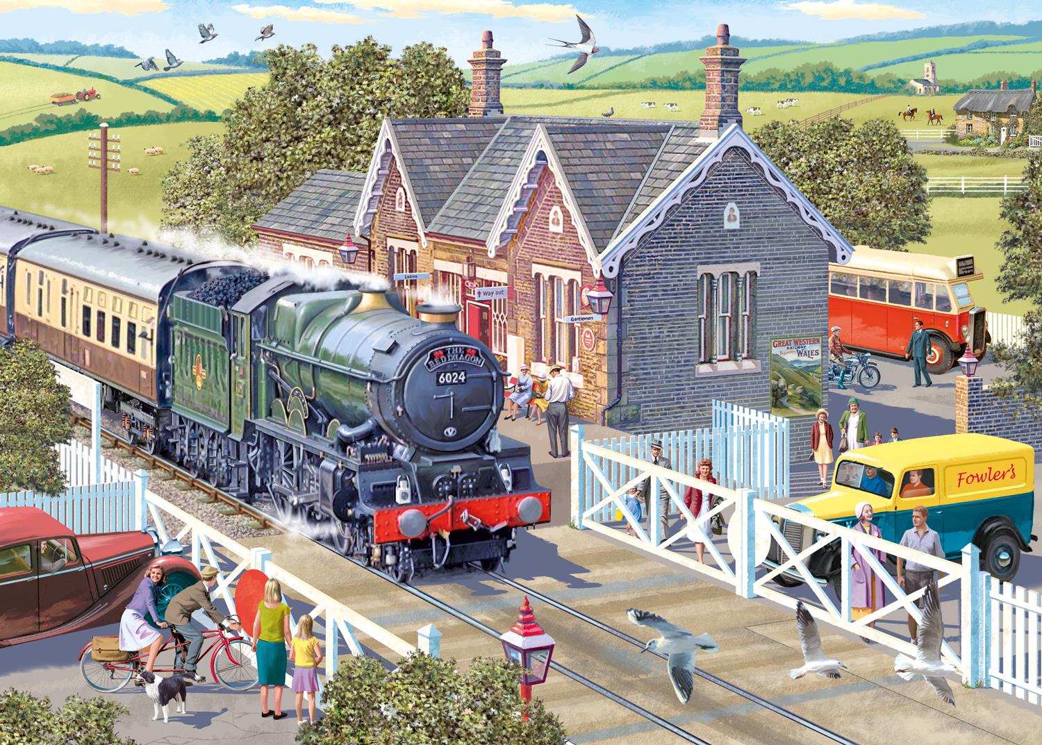 Otter House Village Station Jigsaw Puzzle (1000 Pieces)