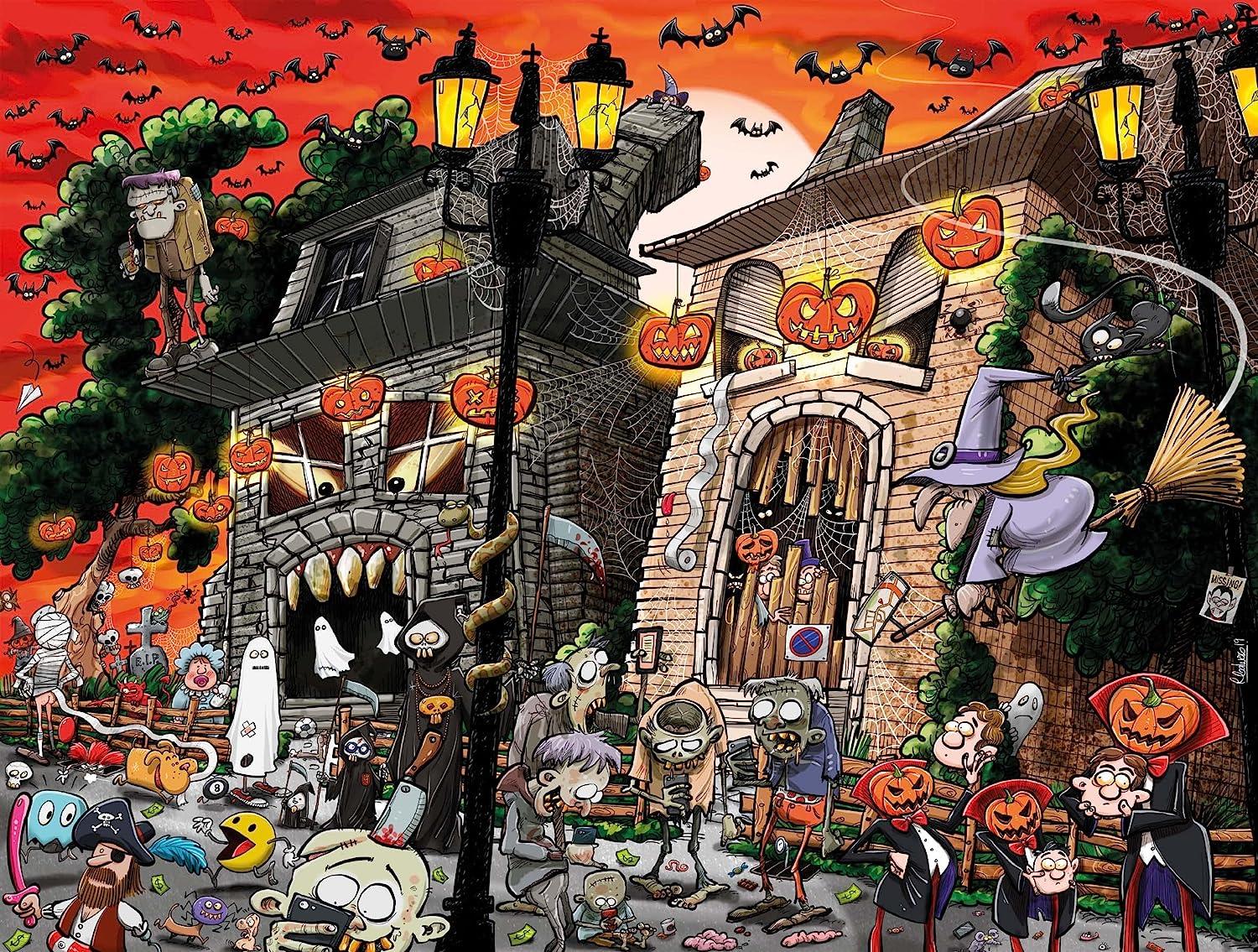 Chaos on Halloween Jigsaw Puzzle (500 Pieces) - Chaos no.17