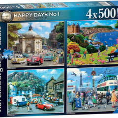 Ravensburger Happy Days No 1, Look North! Jigsaw Puzzle (4 x 500 Pieces)