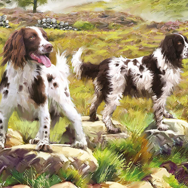 Otter House Spaniels On The Moor Jigsaw Puzzle (1000 Pieces)