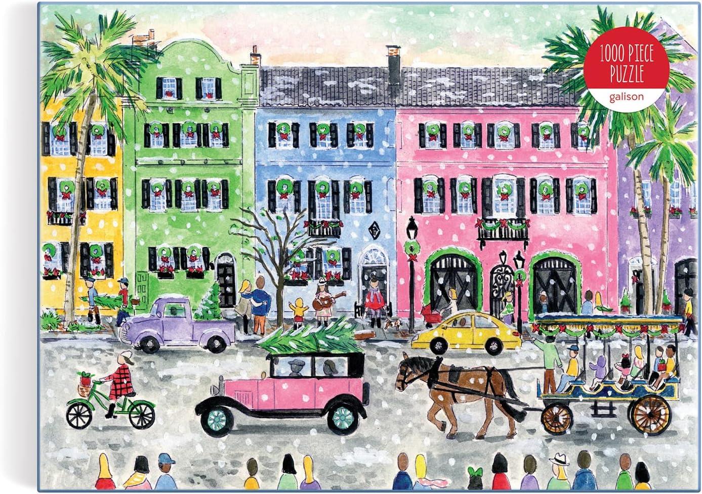 Galison Christmas in Charleston, Michael Storrings Jigsaw Puzzle (1000 Pieces)