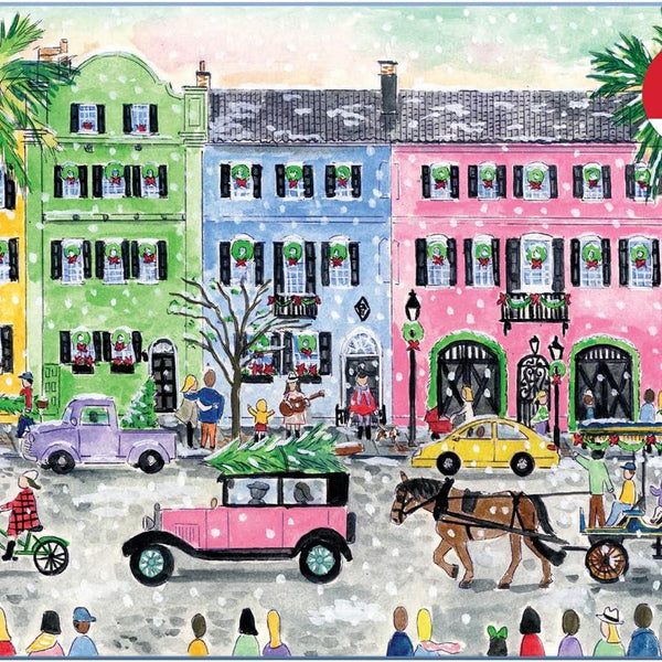 Galison Christmas in Charleston, Michael Storrings Jigsaw Puzzle (1000 Pieces)