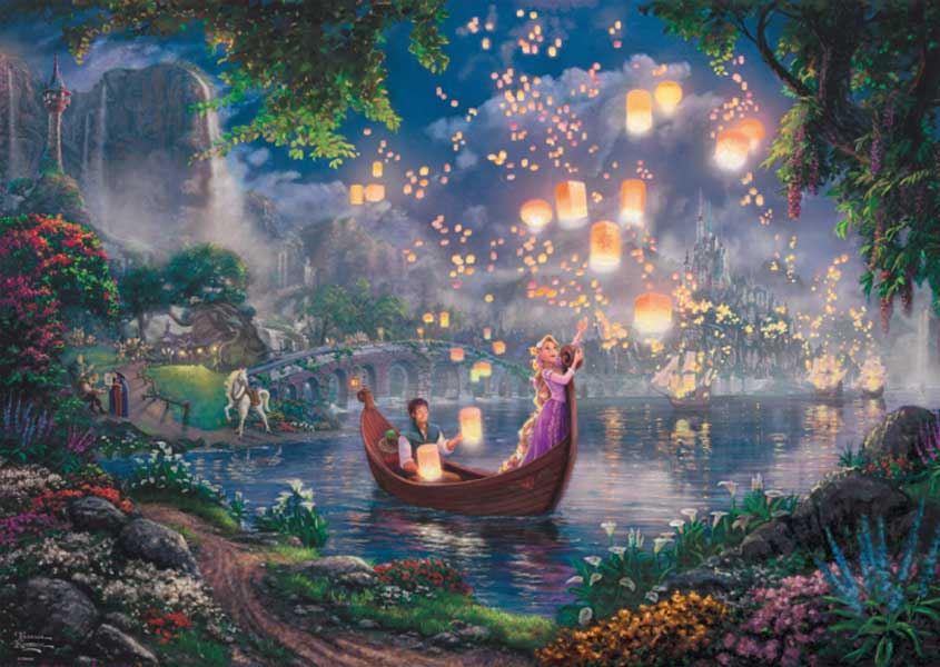 Schmidt Thomas Kinkade Disney Tangled Jigsaw Puzzle (1000 Pieces)