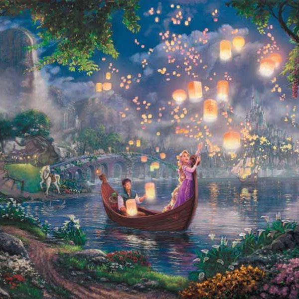 Schmidt Thomas Kinkade Disney Tangled Jigsaw Puzzle (1000 Pieces)