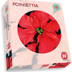 Poinsettia Impuzzible Cicular Jigsaw Puzzle (400 Pieces)