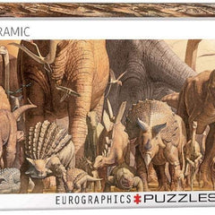 Eurographics Dinosaurs by Haruo Takino Panorama Jigsaw Puzzle (1000 Pieces)