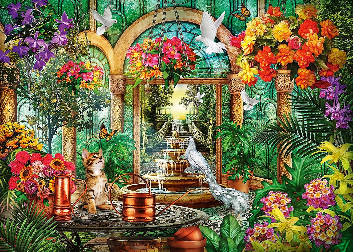 Schmidt Animals in the Atrium Jigsaw Puzzle (2000 Pieces)