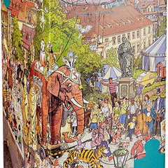 Heye Triangular Street Parade, Gobel/Knorr Jigsaw Puzzle (2000 Pieces)