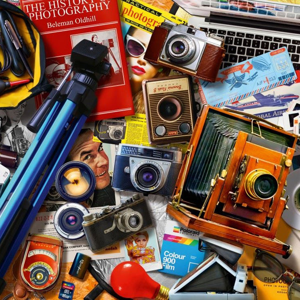 Bluebird Retro Camera Tabletop Jigsaw Puzzle (1000 Pieces)