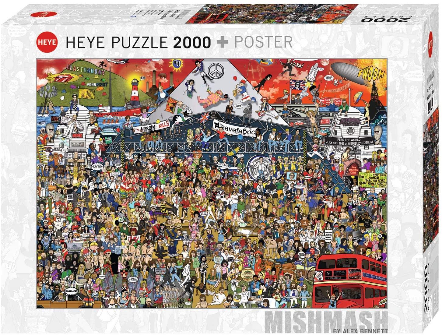 Heye British Music History, Mishmash Jigsaw Puzzle (2000 Pieces)