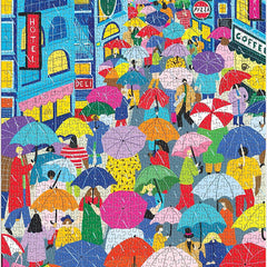 Galison Umbrella Lane Jigsaw Puzzle (1000 Pieces)