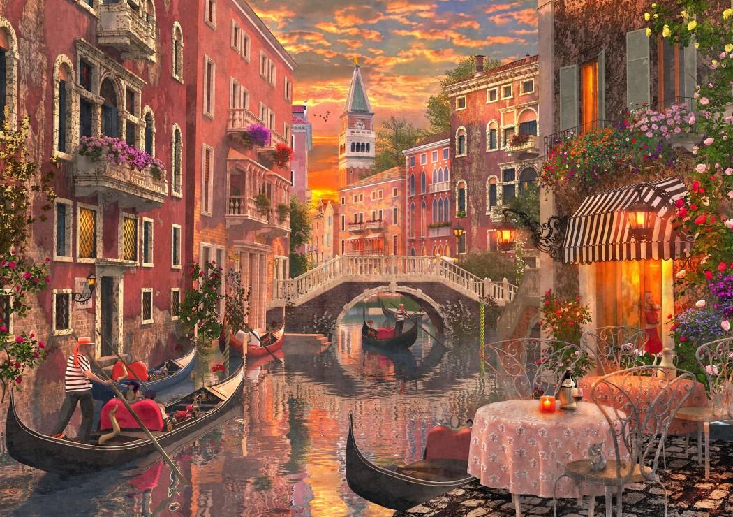 Bluebird An Evening Sunset in Venice Jigsaw Puzzle (1500 Pieces)