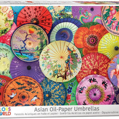 Eurographics Asian Oil-Paper Umbrellas Jigsaw Puzzle (1000 Pieces)
