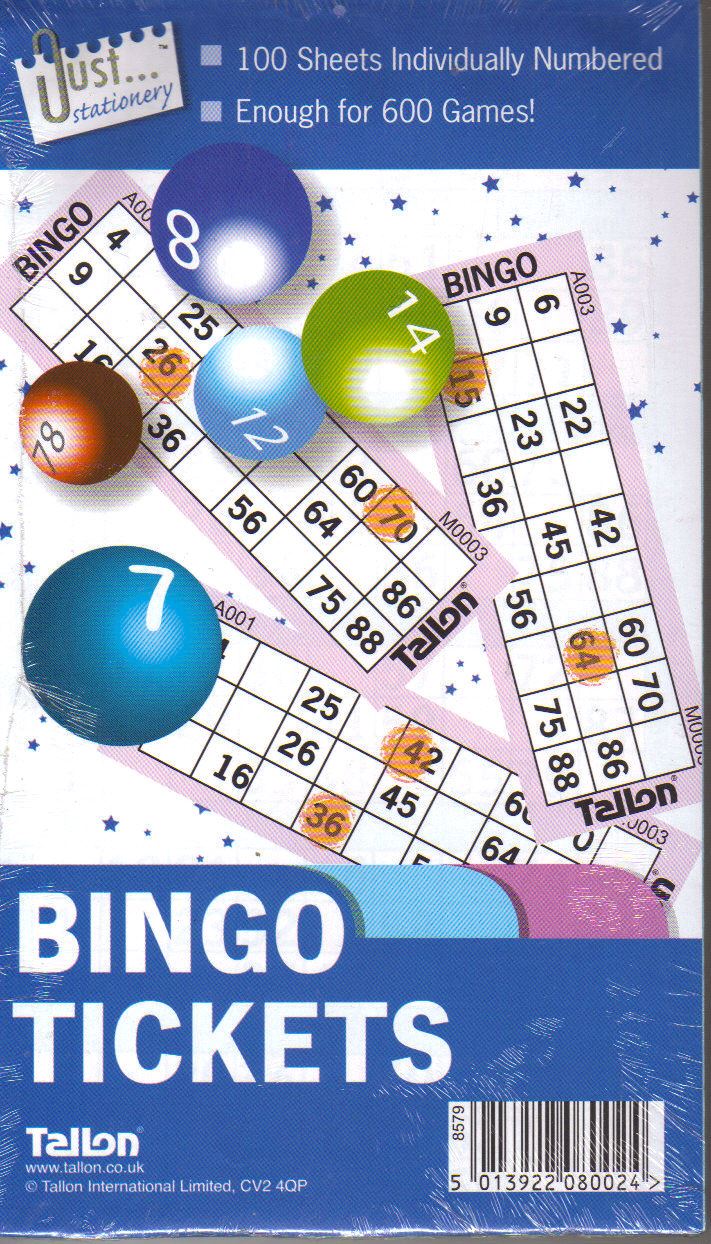 Bingo Tickets (100 Sheets)