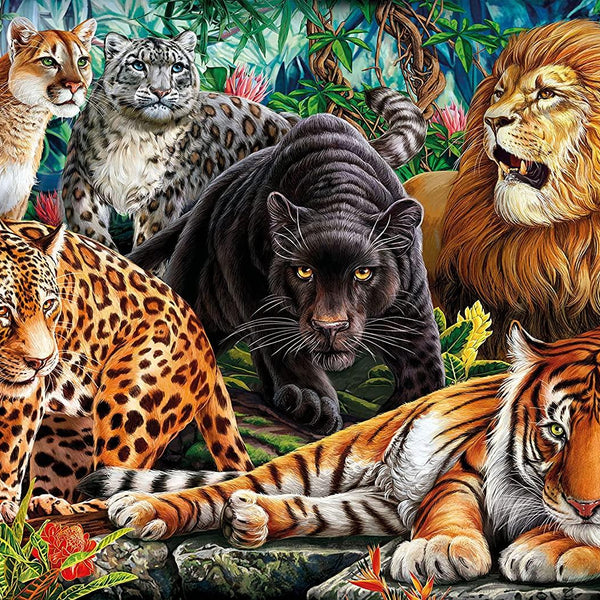 Clementoni  Wild Cats High Quality Jigsaw Puzzle (500 Pieces)