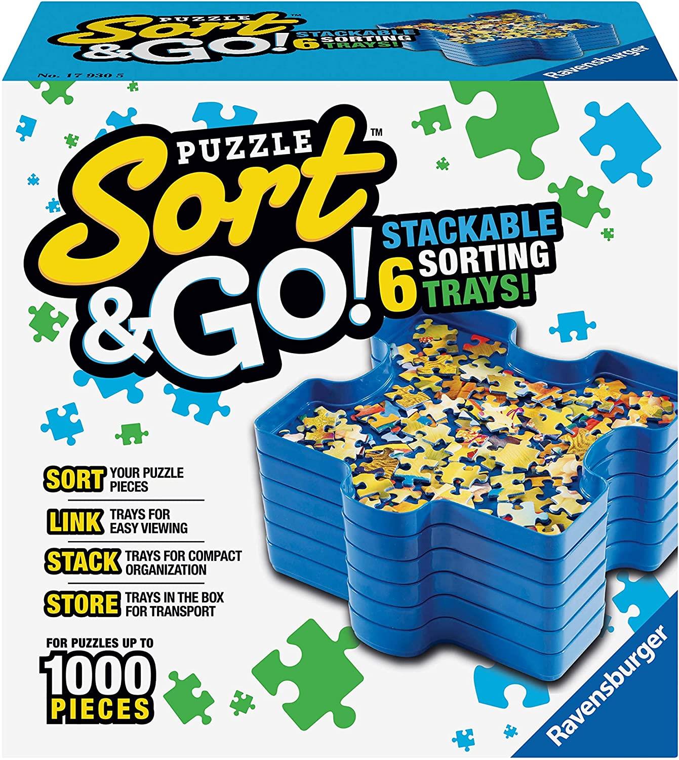 Ravensburger Sort & Go! Stackable Puzzle Sorting Trays