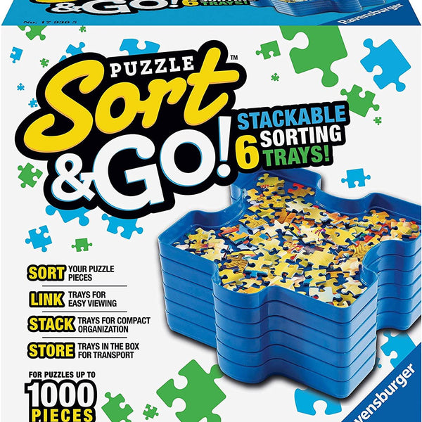 Ravensburger Sort & Go! Stackable Puzzle Sorting Trays
