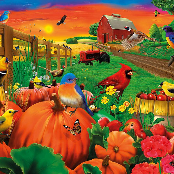 Birds Of Pumpkin Farm Jigsaw Puzzle (1000 Pieces)