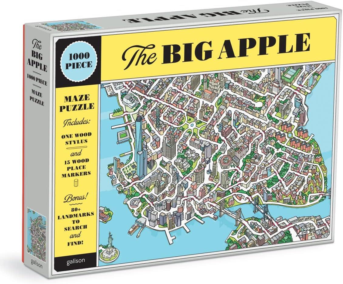 Galison The Big Apple Maze Jigsaw Puzzle (1000 Pieces)