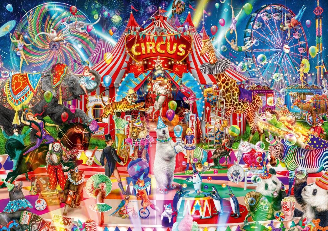 Bluebird A Night at the Circus Jigsaw Puzzle (1000 Pieces)