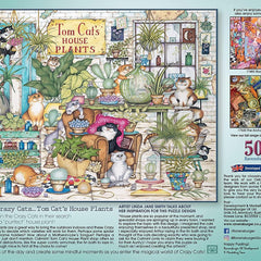 Ravensburger Crazy Cats Tom Cat's House Plants Jigsaw Puzzle (500 Pieces)